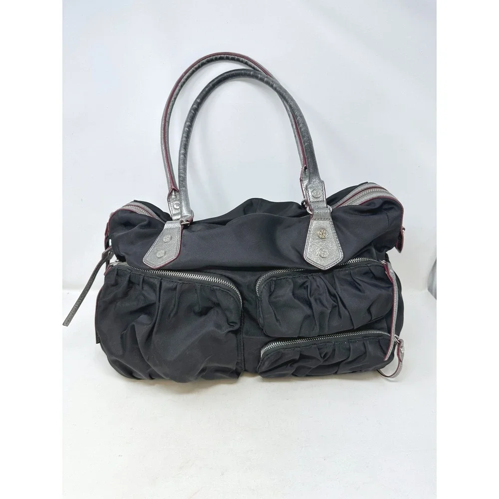 MZ Wallace Kate Shoulder Bag in Bedford Nylon Black